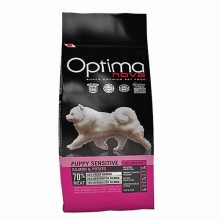 Visán Optimanova Puppy Sensitive Salmon & Potato (lazac és burgony) 12kg